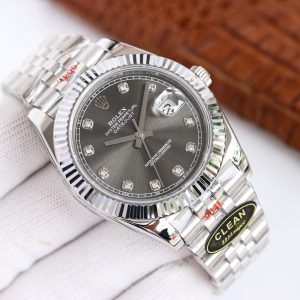 Clean Factory Rolex Datejust 126300 Slate Dial Domed Bezel OysterJubilee Bracelet 904L Steel 3235 Movement 41mm Mens Watch