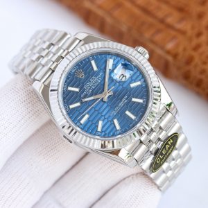 Clean Factory Rolex Datejust 126300 Blue Dial Smooth Bezel OysterJubilee Bracelet 904L Steel 3235 Movement 41mm Mens Watch