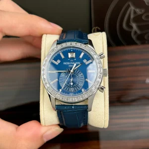 Patek Philippe Complications 5961P-001 40mm Blue Dial Steel Replica 11 – Top Quality