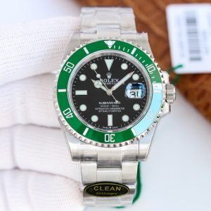Clean Factory Rolex Submariner Black Dial Green Ceramic Bezel 904L Steel 3135/3235 Movement