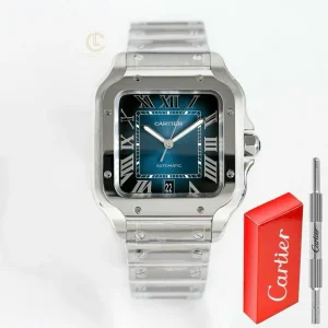 Cartier Santos De Cartier WSSA0063 39.8mm Blue Dial Miyota.9015 Replica 1:1 – Top Quality Version