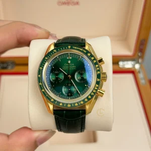 Omega Speedmaster Moonwatch Professional 42mm 310.63.42.50.10.001 Green Dial Yellow Gold Replica 1:1 – Top Quality Version